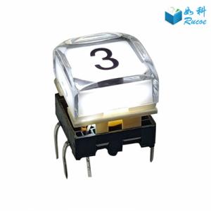 12*12mm illuminated LED Broadcast Style Buttons