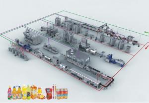 Linear Type Beverage Production Line Juice Drinking Water Production Line