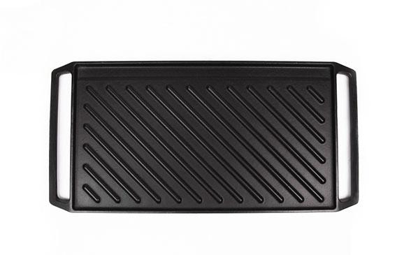 Quality REVERSIBLE CAST IRON GRILL PLATE WITH HANDLES for sale