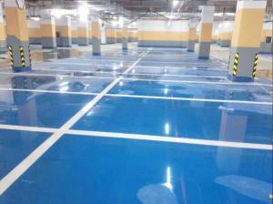 Buy cheap Indoor Basketball Court Epoxy Floor , Shiny Epoxy Garage Floor Coating product