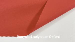 Recycled Poly 400D 100T Oxford Factory Recycled Polyester Fabric For Bag
