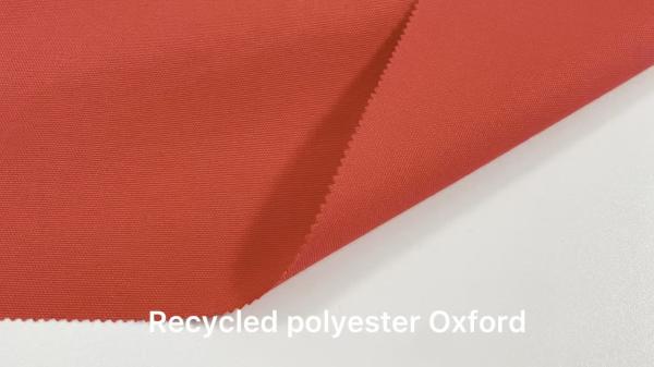 Quality Recycled Poly 400D 100T Oxford Factory Recycled Polyester Fabric For Bag for sale