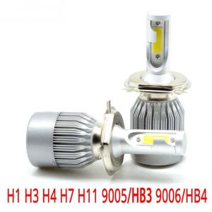 China C6 COB LED headlamp car light H4 H7 H11 H1 H3 9005 9006 on sale