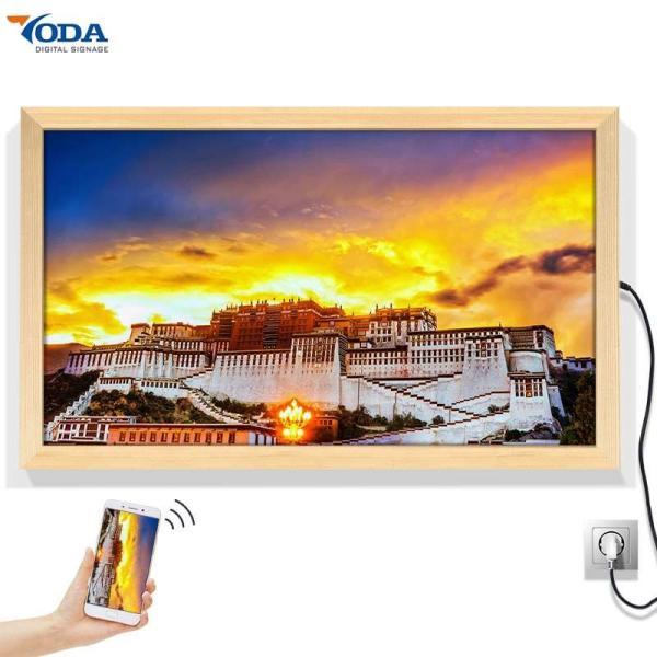 Quality Wood Smart Digital Picture Frame Widescreen 1920*1080P Android OS Opening System for sale