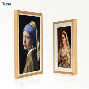 Buy cheap Customized Wooden Digital Photo Frame Viewer Wall Mounted Haze LCD Screen Picture Frame product