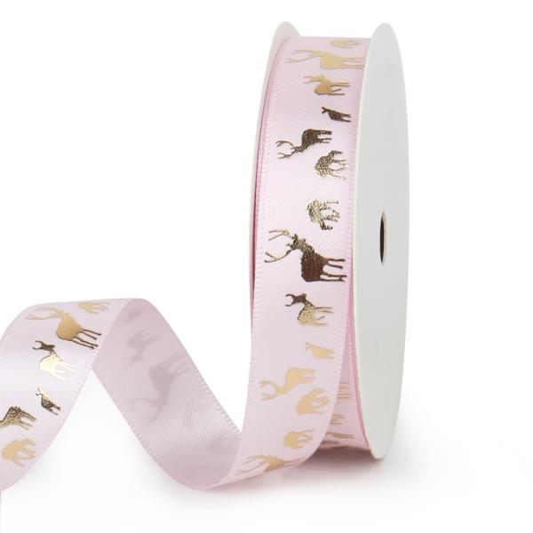 Quality Custom Logo Polyester Decoration Ribbon Rolls , Private Label Gift Packing Ribbon for sale