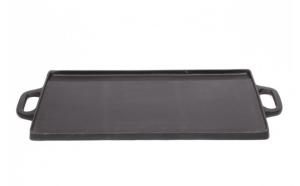 REVERSIBLE CAST IRON GRILL PLATE WITH HANDLES