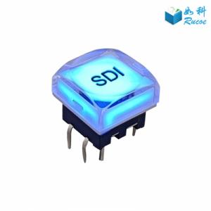 Buy cheap Concave Transparent Crystal illuminated Control Panel Button product