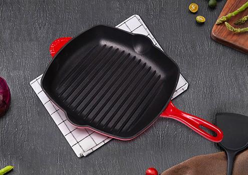 Quality Enamel cast iron grill pans for sale