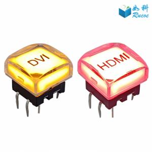 Buy cheap Control Panel illuminated 15mm Transparent Button Switch product