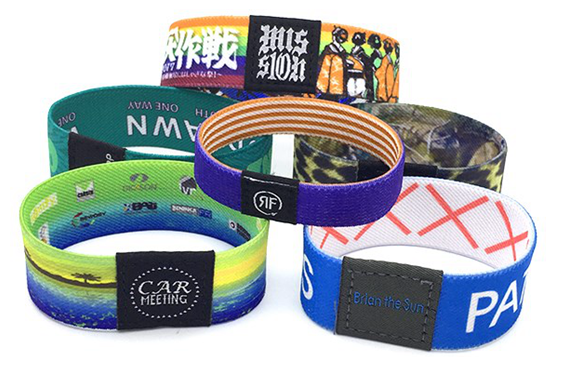 Reusable Stretch Elastic RFID Wristbands For Events