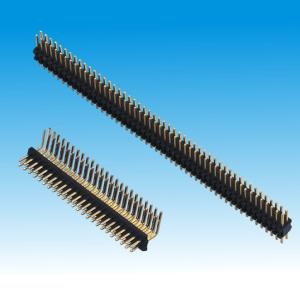 Buy cheap 1.27mm Pin Header Dual Row Straight Right Angle Polyester Insulator product