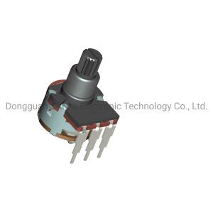 Buy cheap RV16801NS Rotary Potentiometer Round Shape Vertical Mounting With Rotary Switch product