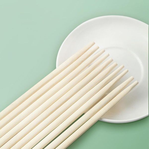 Sushi Chopsticks Round Disposable Bamboo Chopsticks for Occasion Business Gifts Customer's Logo and Packing