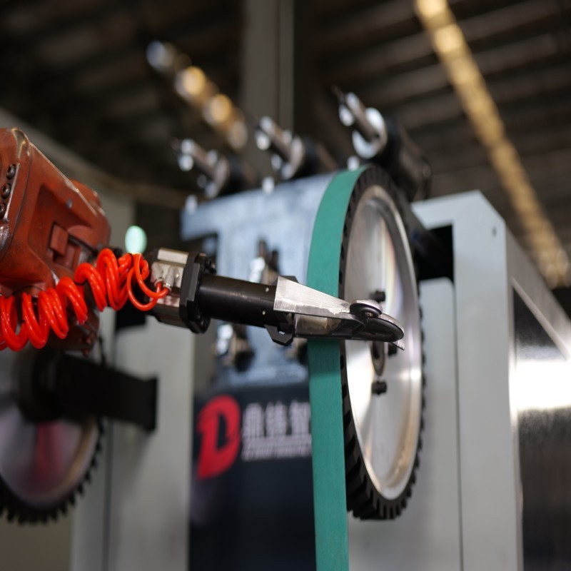 High Accuracy Quiet Robotic CNC Grinding System and Finishing of Cast Automotive Wheel Hub and Faucet Components