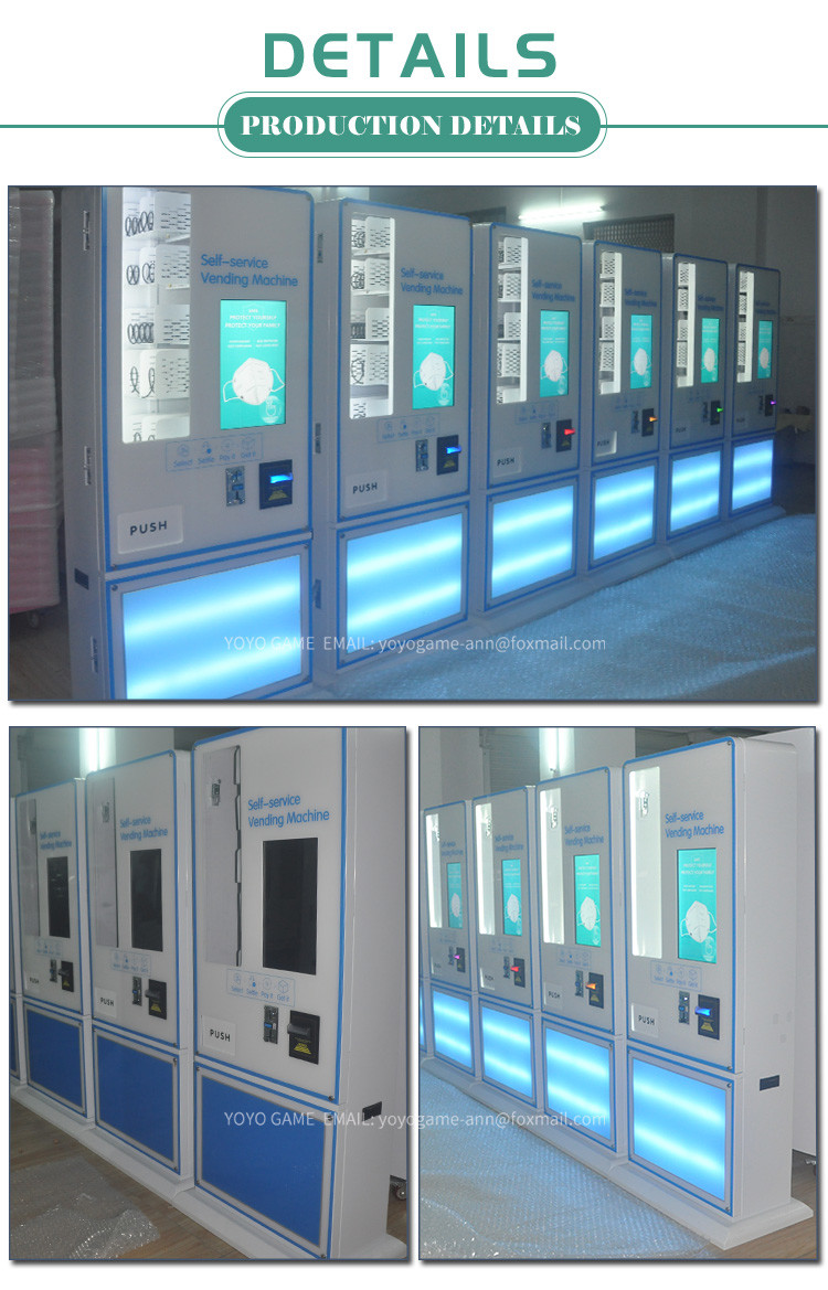 PPE Vending Machine With Temperature Scanner Thermometer For Hospital