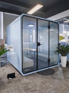 Company Using 2 Person Silence Phone Pod Modular Soundproof Acoustic Booth
