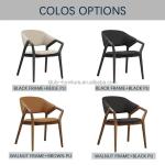 Modern Dining Room Chair Nordic Style Solid Wooden Chairs for Restaurant W58*D61