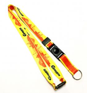 Buy cheap Yellow Red Dye Sublimation Lanyards Sport Competition Activity Event Key Ring product