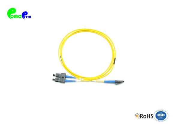 Quality SC UPC To LC UPC G657A1 LSZH Fiber Optic Patch Cables 2.0mm for sale