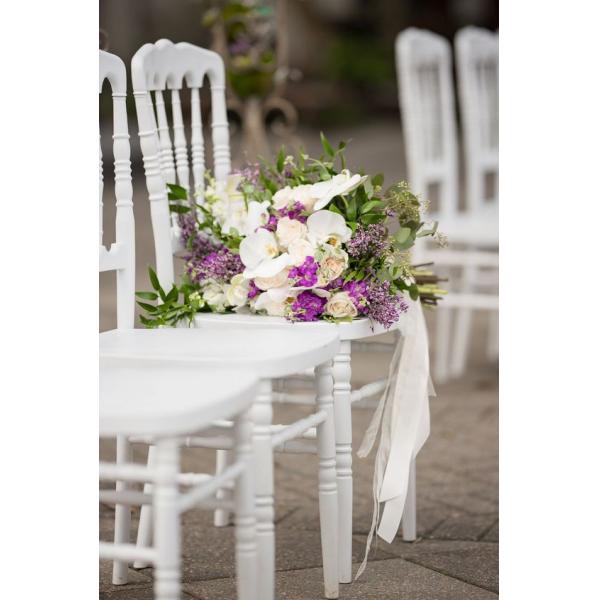 White Chiavari Chairs Wedding Stackable PP Plastic Chiavari Chairs