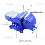 Swivel Machine Vice | Bench Vice With Universal Vertex Rotating Table
