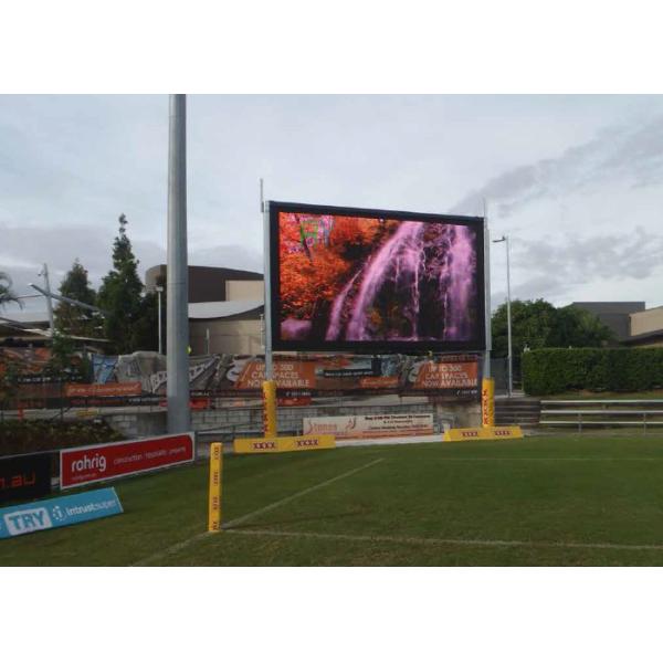 8000 nit Static Stadium Perimeter LED Display , Full Color Football Stadium Screen