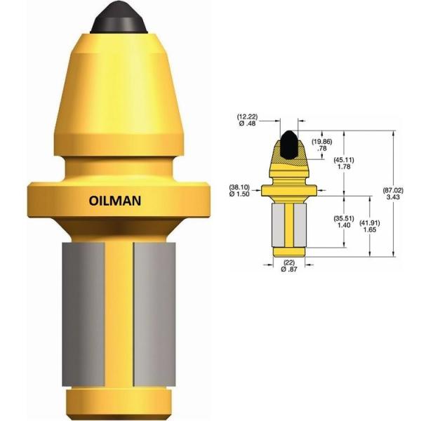 Quality Kennametal SM06 22mm  Replacement Auger Teeth Trenching For Coal Mining for sale