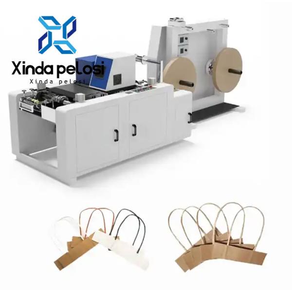 Quality Fast Speed 7.8KW Rope Paper Bag Handle Making Machine 380Volt for sale