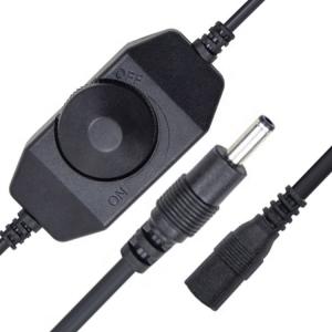 China 12V 24V Led Table Lamp Strip Rope Lights Male to Female Led Dimmer Switch Remote Controller on sale