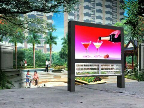 High Brightness Free Standing digital signage lcd display For Public Places