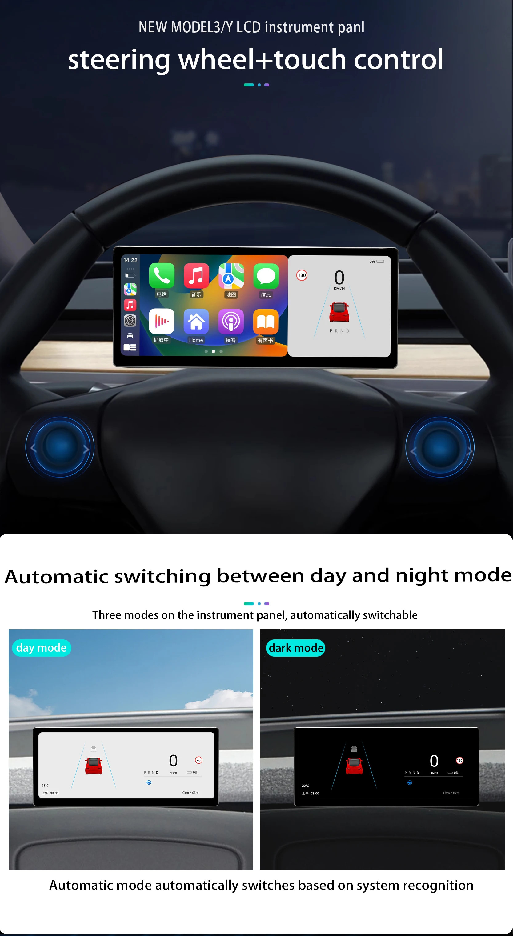 8.9 Inch Car Screen Carplay Car Audio System Car Stereo For Tesla Model Y / Tesla Model 3