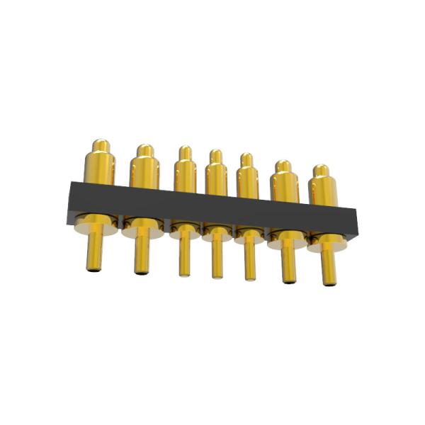 Quality Customized Pogo Pin Connector Single Row Pogo Connector 7pin For PCB technology for sale