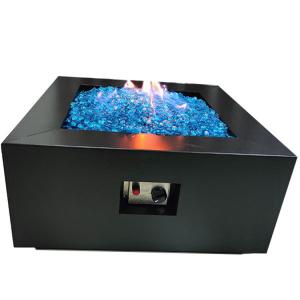 China Outdoor Corten Steel Firepit Propane Fire Pit Set Burner Natrual Gas Firepit on sale
