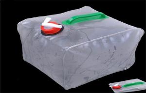 China Food Grade HDPE 20ltrs 5 Gallons Camping Jerry Can Foldable Water Container on sale