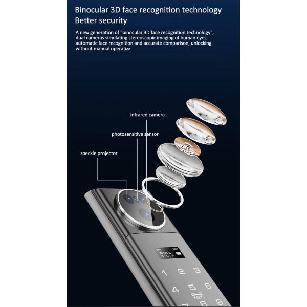 Unlock Your Home with Ease Using S923max Smart Lock Door and 3D Face Peephole Camera