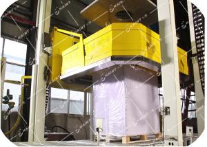 Buy cheap Gas Heating Type Pallet Wrapping Machine For Pallets Customized Design product