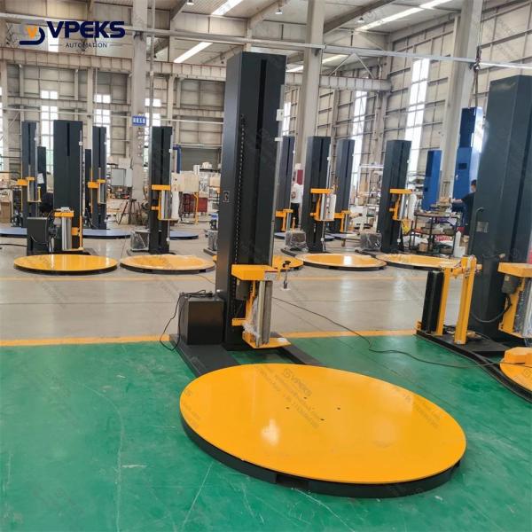 High Speed Powered Pre Stretch Pallet Wrapper With 1.5KW Turntable Motor