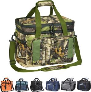 2 Double Layer Insulated Collapsible Lunch Bag 60 Can Large 15x10x14
