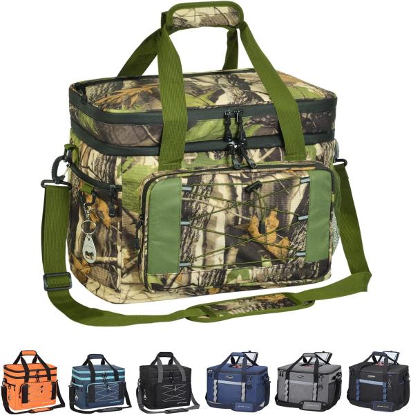 Quality 2 Double Layer Insulated Collapsible Lunch Bag 60 Can Large 15x10x14" for sale