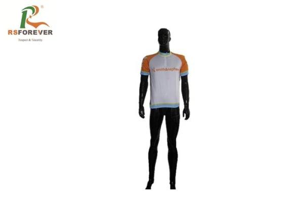 Quality Printed Road Cycling Jerseys Fully Sublimated , Bike Custom Cycling Shirts Polyester Mesh for sale