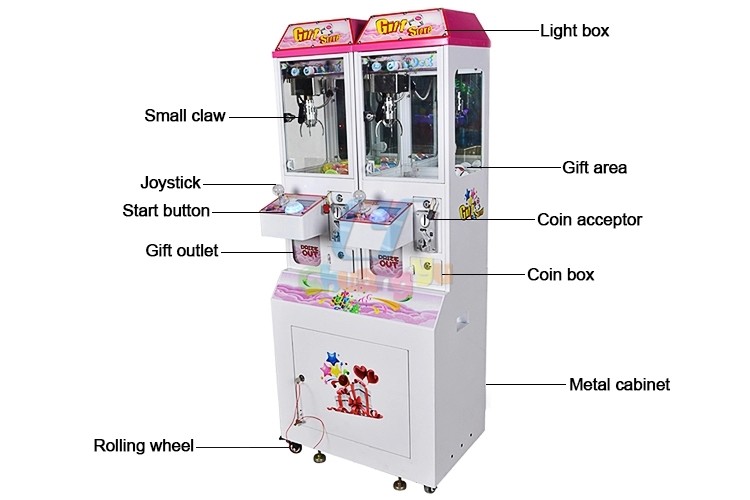 Doll Vending Arcade Game Toy Crane Machine English Version CE Certificate