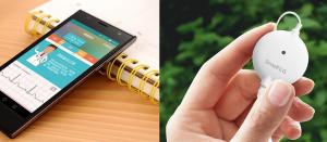 24 hours monitoring mini bluetooth ECG machine snapecg with phone control