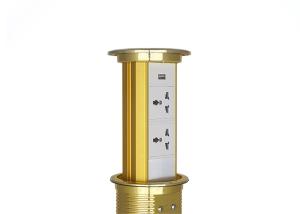 Buy cheap Golden Round Kitchen Pop Up Sockets , Pop Up Receptacles Kitchen Countertop product