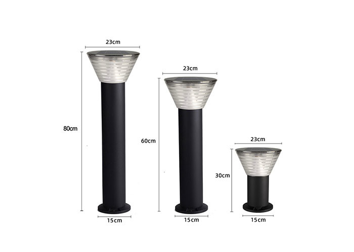 30cm Outdoor Solar Lawn Lights Induction Led Landscape Round