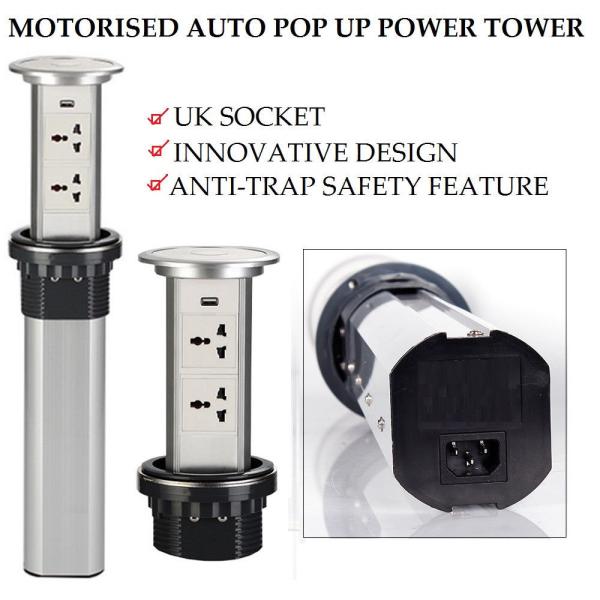 Quality Anti - Trap Motorized Pop Up Socket Easy To Install Innovative Design for sale