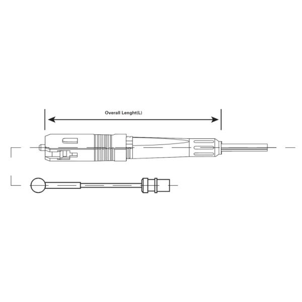 Fusion Spliced Sc Upc 1490nm Fiber Optic Fast Connectors