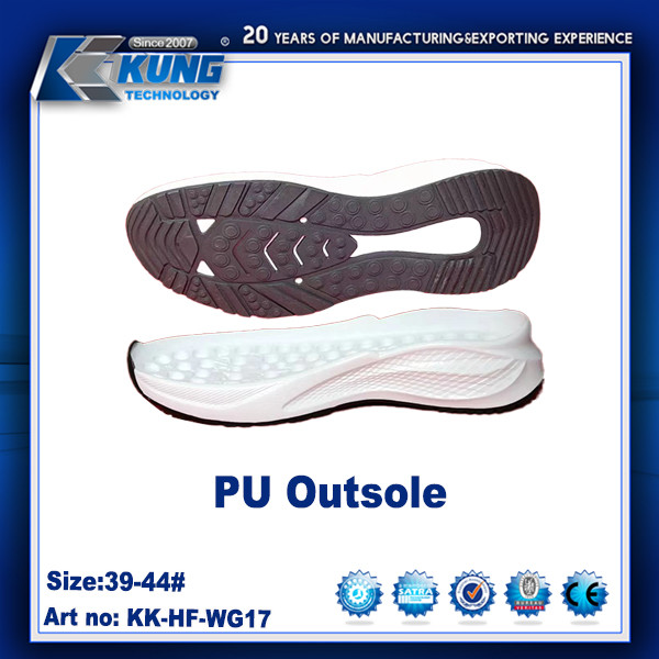 Customized Color Rubber PU EVA Outer Sole Nontoxic Waterproof 39 - 44 Size