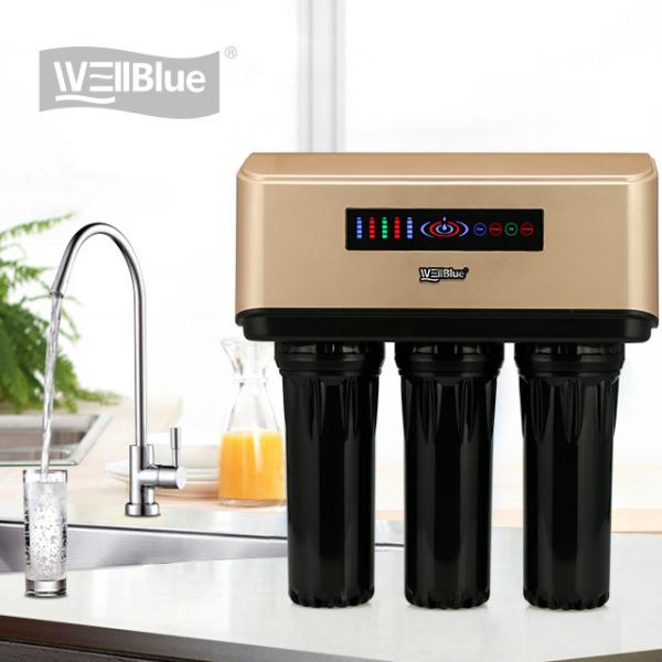 Quality Whole House Water Purification Systems / RO Filter Machine 75GPD Capacity for sale