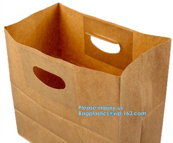 Custom Printing Recycled Brown Kraft Paper Bags,Custom Printed Factory Glassine Paper Bread Small Brown Bag, bagease